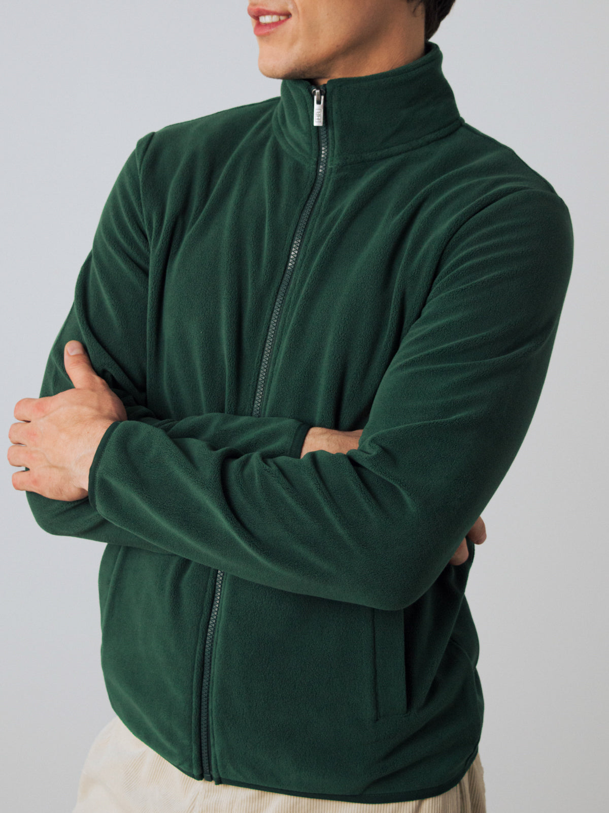 Giacca in pile con zip