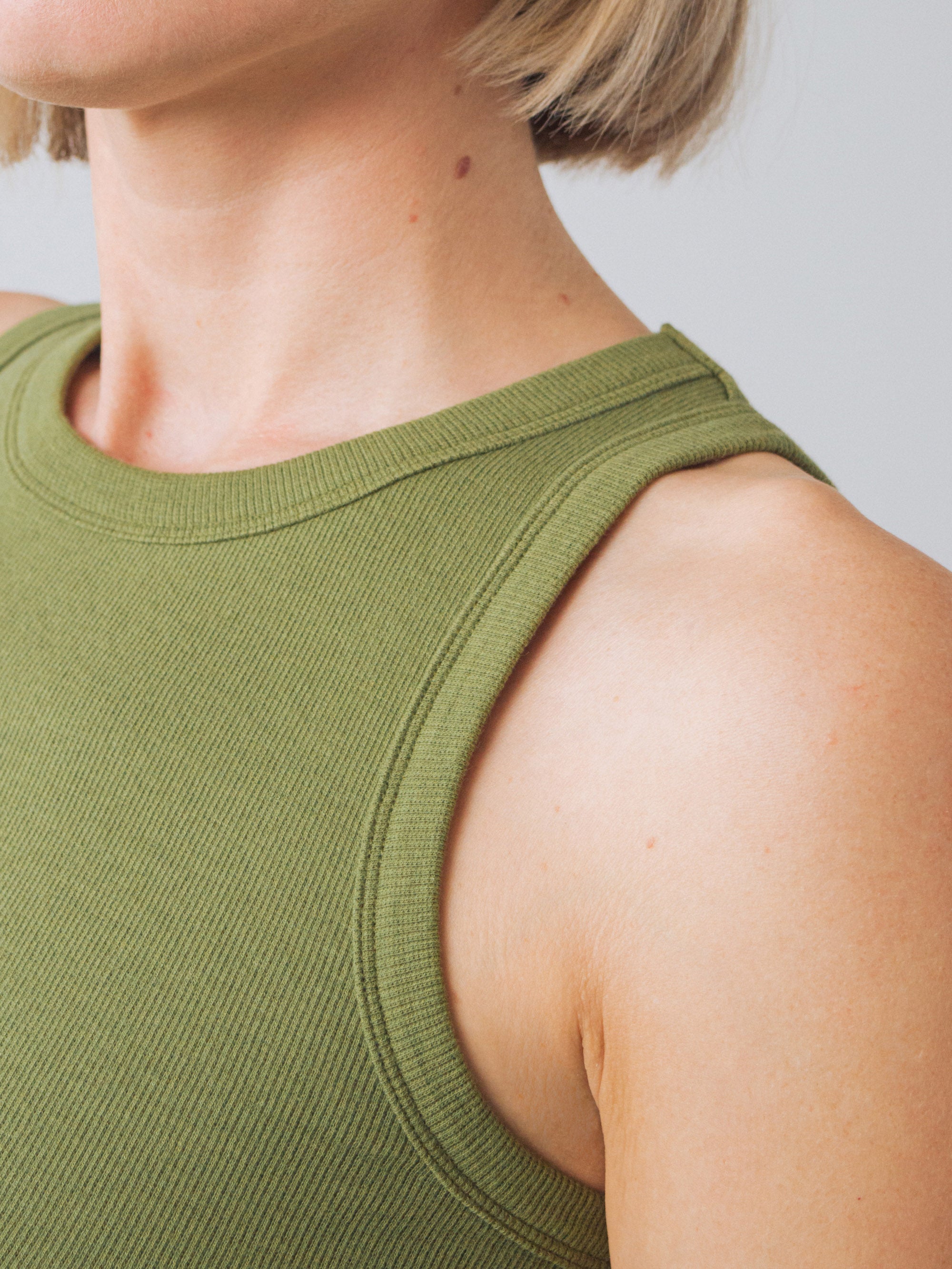 Ribbed Racer Top