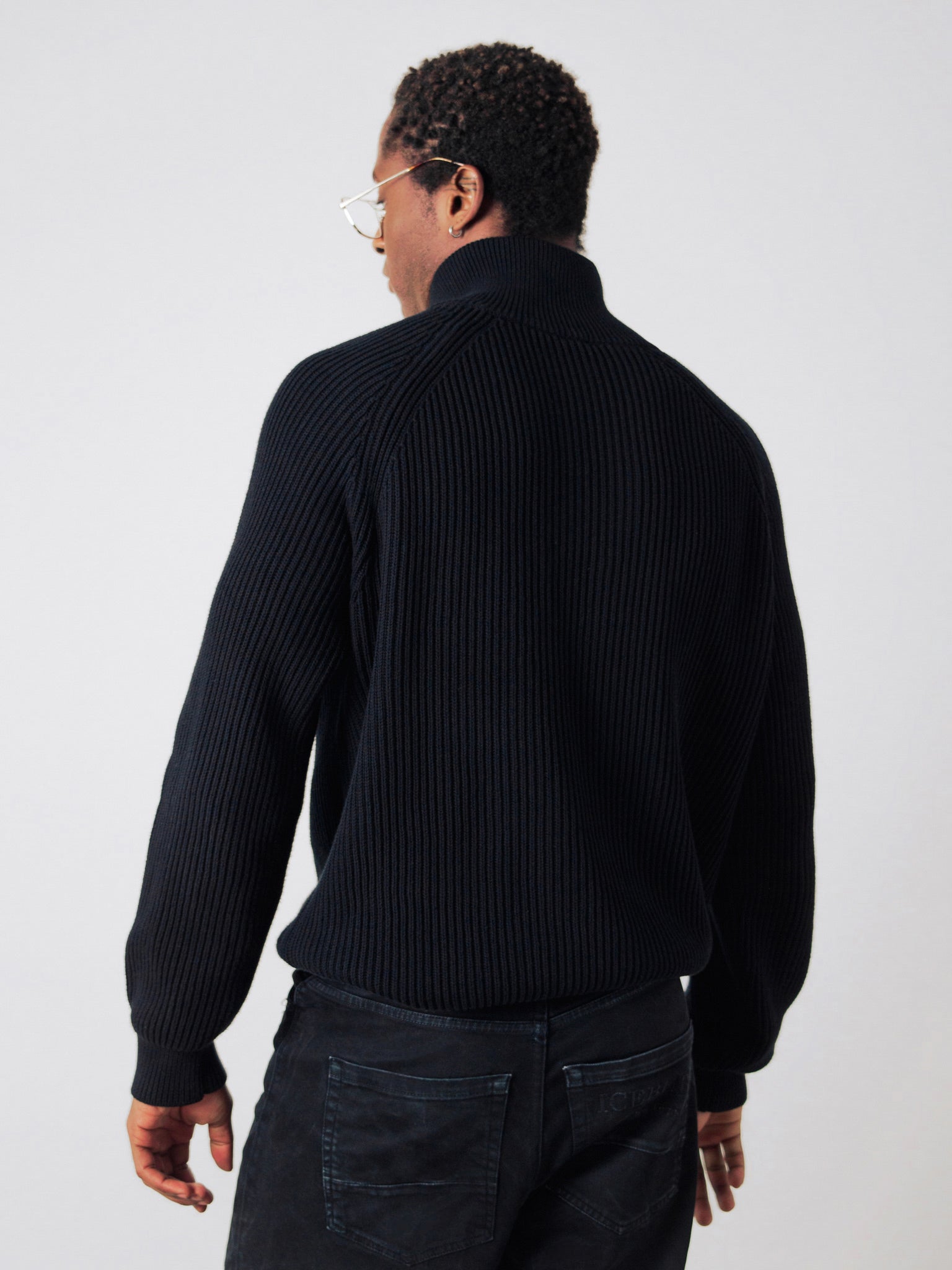 Maglione mezza zip